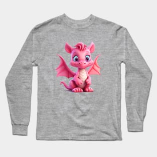 Little Pink Dragon Long Sleeve T-Shirt